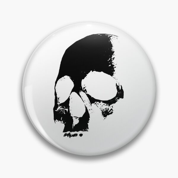 Item preview, Grunge Half Black Skull designed and sold by calaveria.