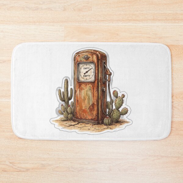 Item preview, All Peopled Out Empty Gas Pump Vintage Desert designed and sold by ryanguas.