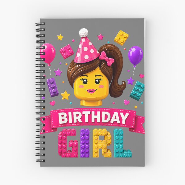 Item preview, Building Bricks Birthday Girl Party Master Builder Blocks designed and sold by mjohnson9.