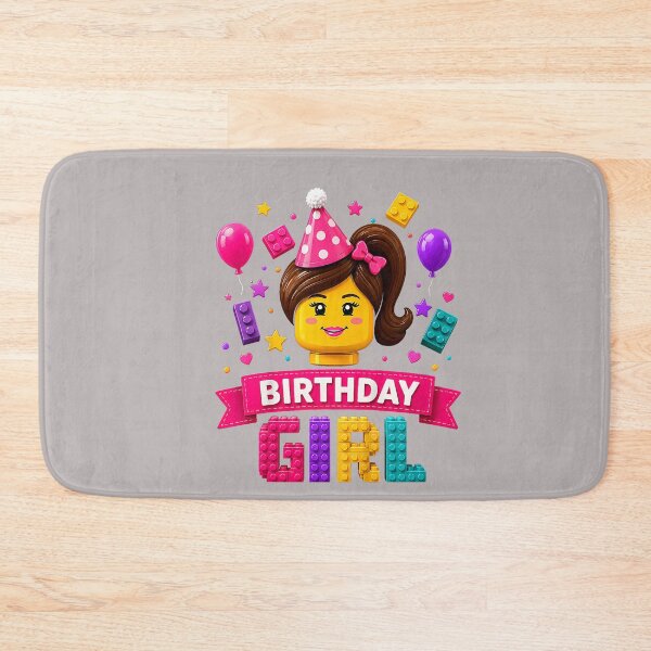 Item preview, Building Bricks Birthday Girl Party Master Builder Blocks designed and sold by mjohnson9.