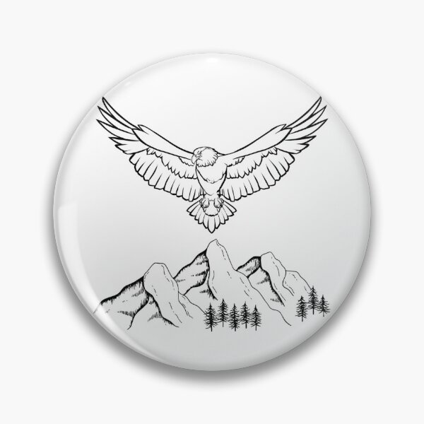 Item preview, Eagle Mindset Fly High Motivational Eagle T-Shirt designed and sold by Khanworld1234.