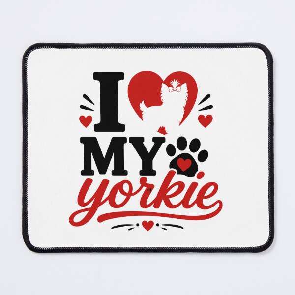 Item preview, I Heart My Yorkie | Cute Yorkshire Terrier Dog Lover Typography designed and sold by tmachtan.