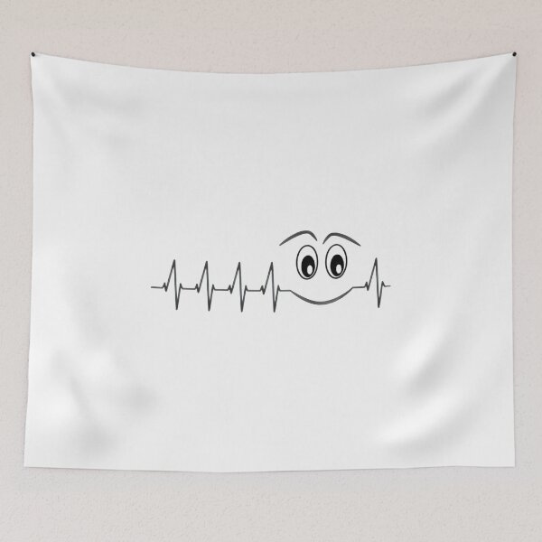 Item preview, Heartbeat Smile Face Graphic designed and sold by SoyLamderma.