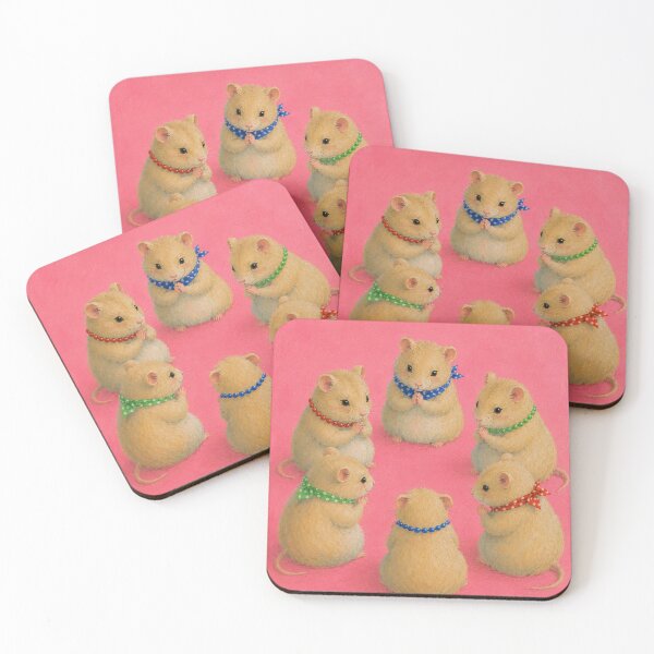 Item preview, Nursery Playroom Hamster Meeting Illustration designed and sold by bosamji.