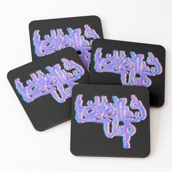 Item preview, Leveling Up Neon Glitch Text Art  designed and sold by Astral-AL.