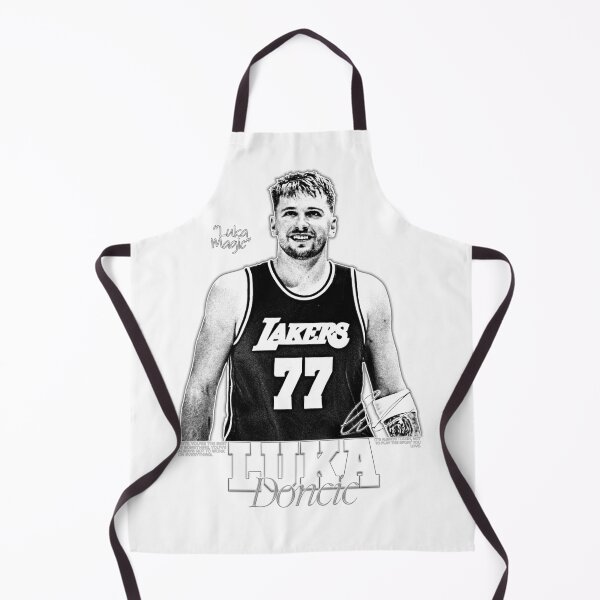 Item preview, Luka Doncic, Basketball, Sports, NBA, Black and White designed and sold by BigBossHideout.