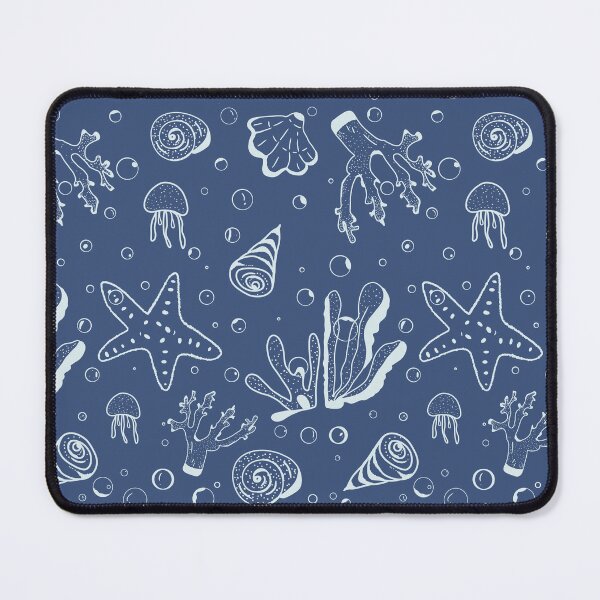 Item preview, Ocean blue of seashells pattern designed and sold by Min659.