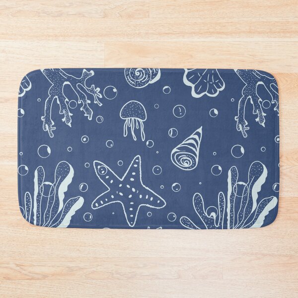 Item preview, Ocean blue of seashells pattern  designed and sold by Min659.