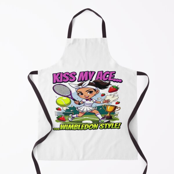 Item preview, Kiss My Ace… Wimbledon Style! | Funny Tennis Girl T-Shirt | Cute Tennis Player Graphic | Grand Slam Sports Fan Gift designed and sold by Sushikidsntod.