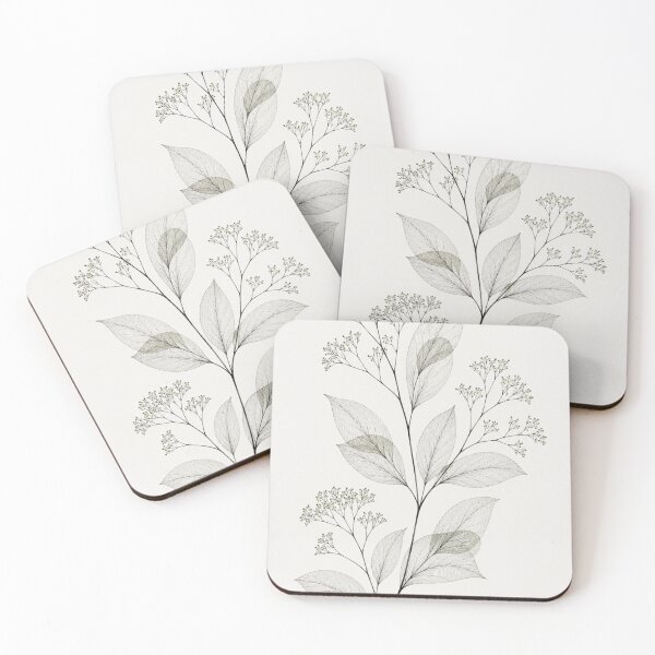 Item preview, Minimalist Living Room Botanical Vein Illustration designed and sold by bosamji.