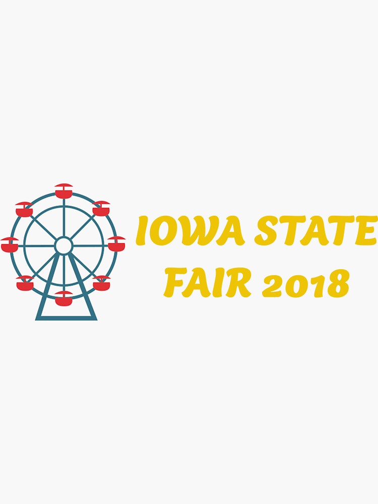 "Iowa State Fair" Sticker for Sale by jennvanh17 Redbubble