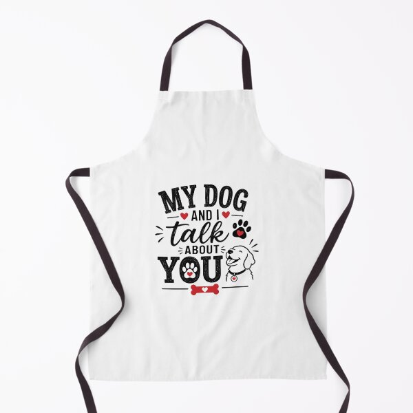 Item preview, My Dog and I Talk About You | Funny Dog Lover Typography designed and sold by tmachtan.