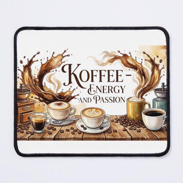 Item preview, Abstract Coffee Splash Art - Energy and Passion designed and sold by Agnesshopp.