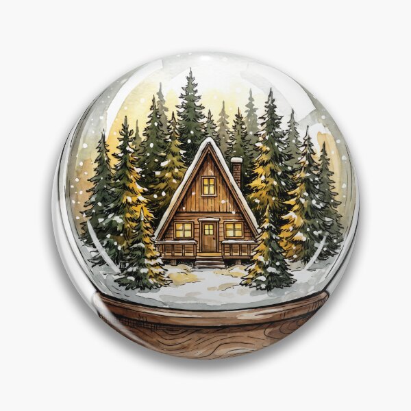 Item preview, Cozy Cabin Snow Globe Introvert Dream Home Forest designed and sold by ryanguas.