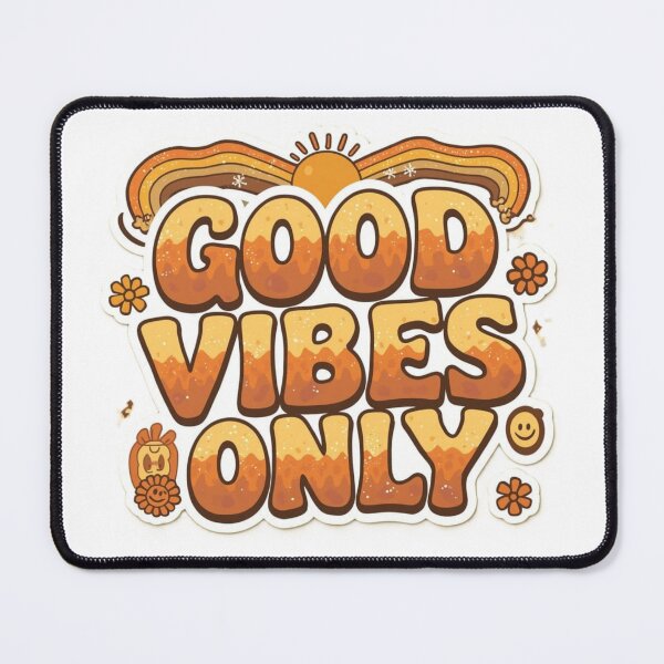 Item preview, Good Vibes Only | Retro 70s Positive Energy Typography Design designed and sold by Cartoon art with a purpose ❤️ Supporting Althea’s friends .
