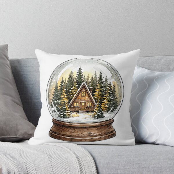 Item preview, Cozy Cabin Snow Globe Introvert Dream Home Forest designed and sold by ryanguas.