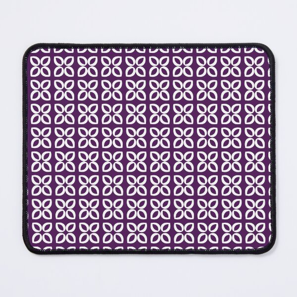 Item preview, Minimalist Plum Purple Floral Mod - Retro Geometric Pattern designed and sold by UniqueDesign751.