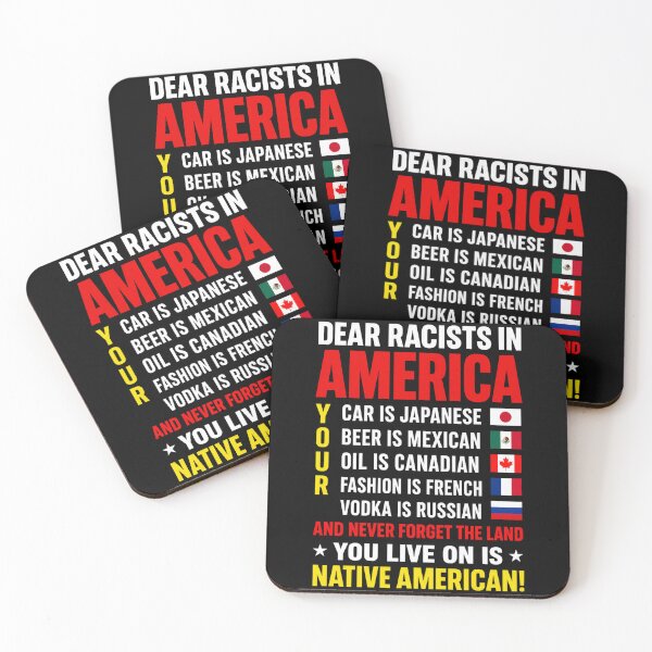 Item preview, Dear Racists In America Native American Land Message designed and sold by margamPagenberg.
