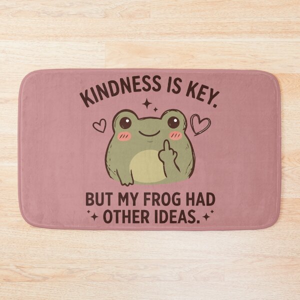 Item preview, Kindness Is Key Rude Frog Middle Finger Sarcastic Joke designed and sold by Amir Faysal.