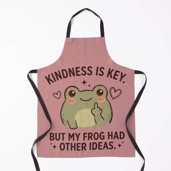 Item preview, Kindness Is Key Rude Frog Middle Finger Sarcastic Joke designed and sold by Amir Faysal.