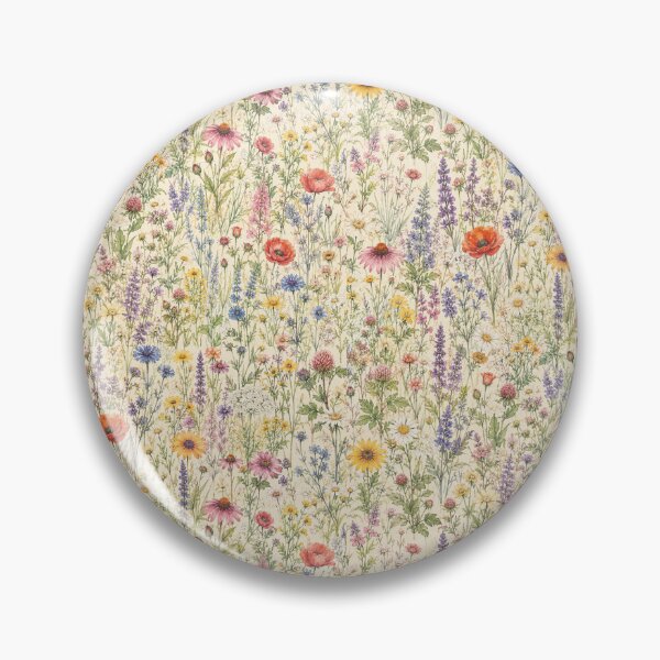 Item preview, Wildflower meadow watercolor pattern designed and sold by Side Quest Co..