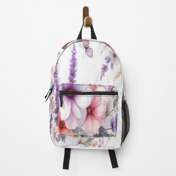 Item preview, Pastel Floral Bouquet with Butterflies in Watercolor Style designed and sold by BriSher.