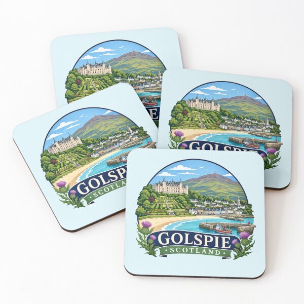 Item preview, Golspie, Scotland - Coastal Village designed and sold by Myra365Art.