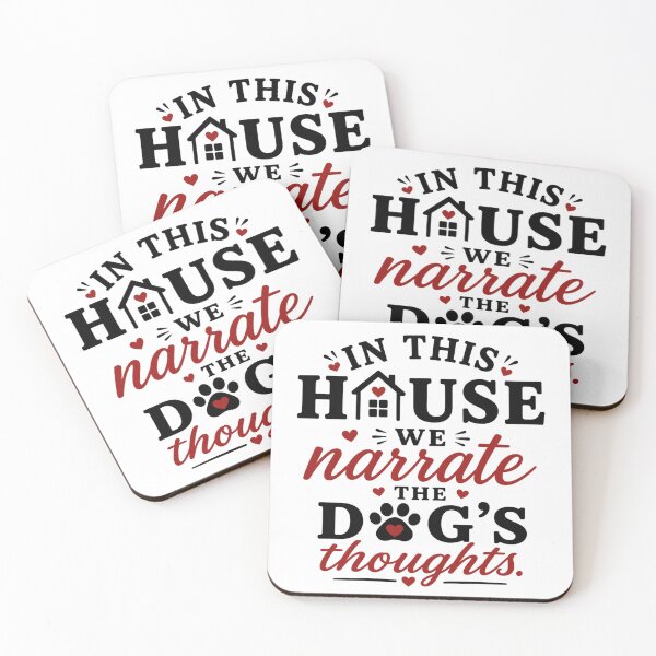 Item preview, In This House We Narrate the Dog’s Thoughts | Funny Dog Lover Sign designed and sold by tmachtan.