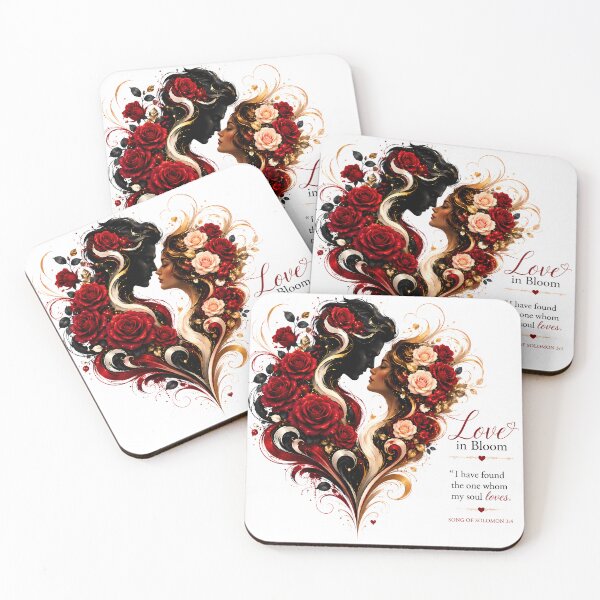 Item preview, Love in Bloom Bible Verse Art designed and sold by GrussaDesigns.