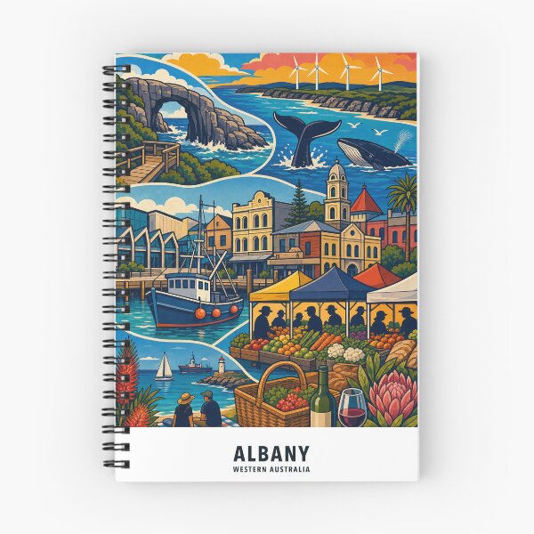 Item preview, Albany Farmers Market Harbour Life Collage designed and sold by Print My Town.