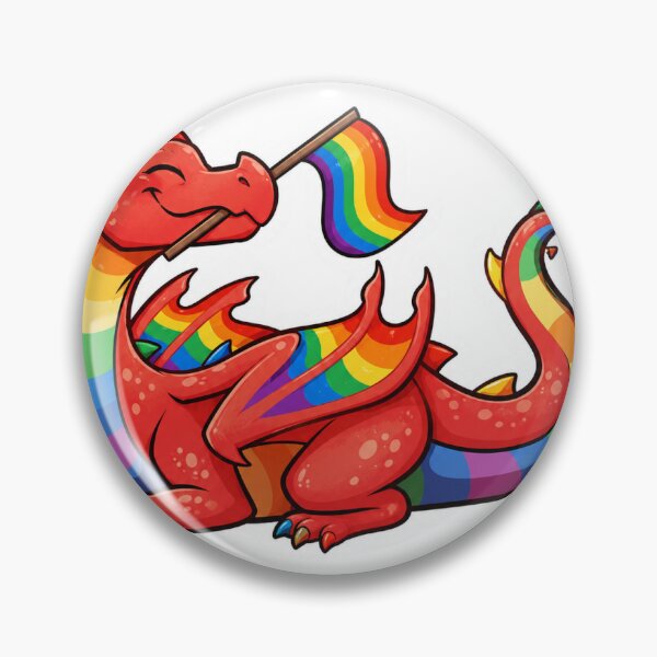 Item preview, Pride Flag Dragon sticker designed and sold by Bigeasy22441.