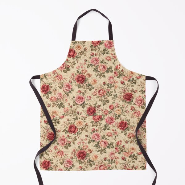 Item preview, Vintage rose floral wallpaper designed and sold by Side Quest Co..