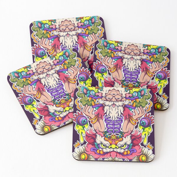 Item preview, Vibrant Surreal Deity - Spiritual Cosmic Doodle designed and sold by koyung500Store.