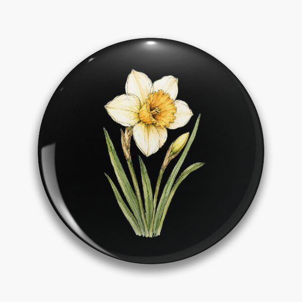 Item preview, Minimal Daffodil Botanical Watercolor designed and sold by ColorSplash123.