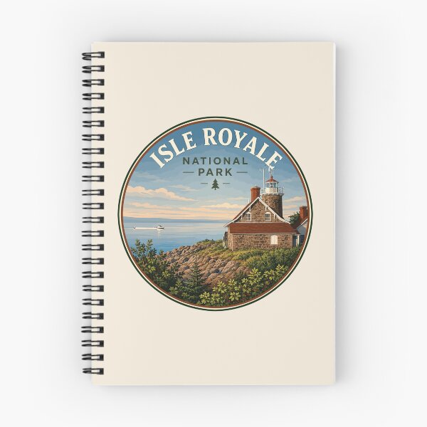 Item preview, Isle Royale National Park Retro Wilderness designed and sold by Gideon Emmerich.