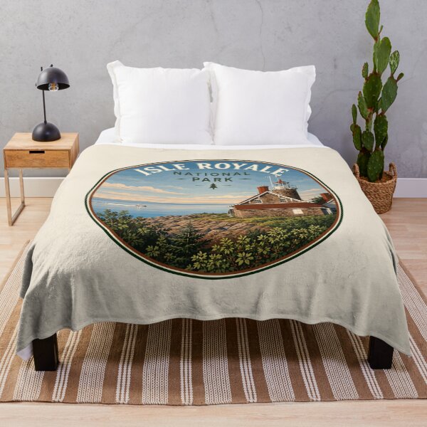 Item preview, Isle Royale National Park Retro Wilderness designed and sold by Gideon Emmerich.