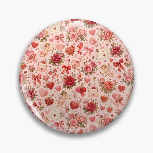 Item preview, Romantic vintage Valentine pattern designed and sold by Side Quest Co..