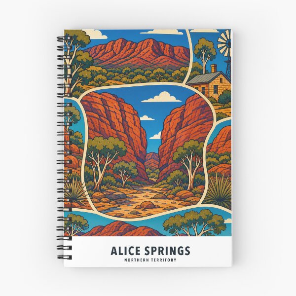 Item preview, Alice Springs Simpsons Gap MacDonnell Ranges designed and sold by Print My Town.