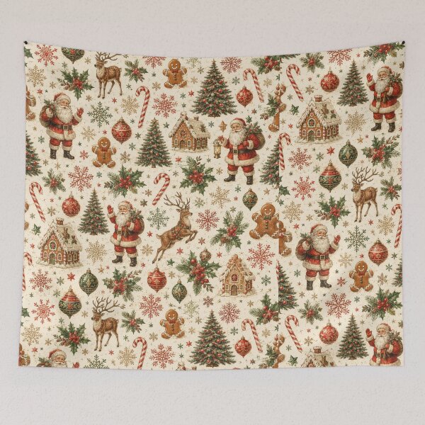 Item preview, Retro vintage holiday pattern decorations designed and sold by Side Quest Co..