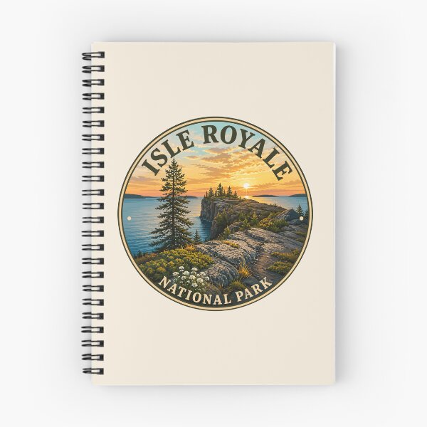Item preview, Isle Royale National Park Retro Wilderness designed and sold by Gideon Emmerich.