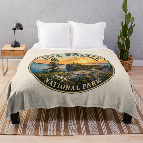 Item preview, Isle Royale National Park Retro Wilderness designed and sold by Gideon Emmerich.