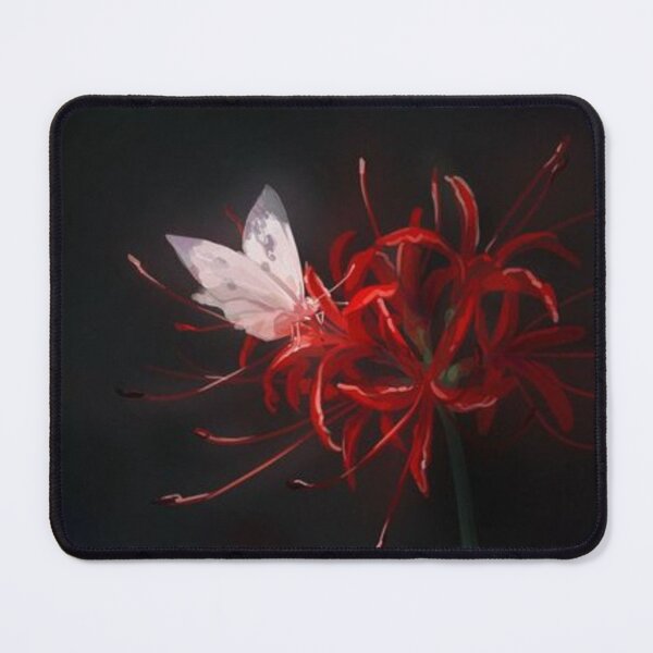 Item preview, red spider lily and butterfly designed and sold by JUSTASHOP10.