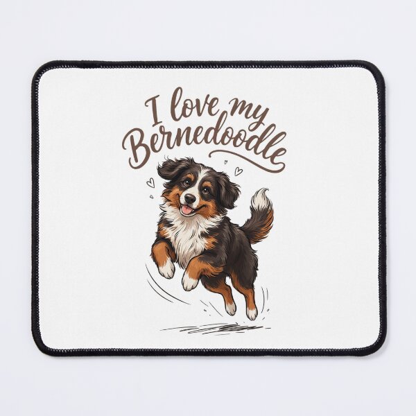 Item preview, bernedoodle club - bernedoodle mom - bernedoodle dad - retro dog shirt - vintage varsity dog designed and sold by JansenGS.