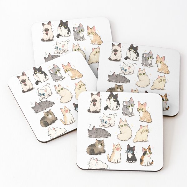 Item preview,  Cute Cats Sticker designed and sold by oganespegenh.