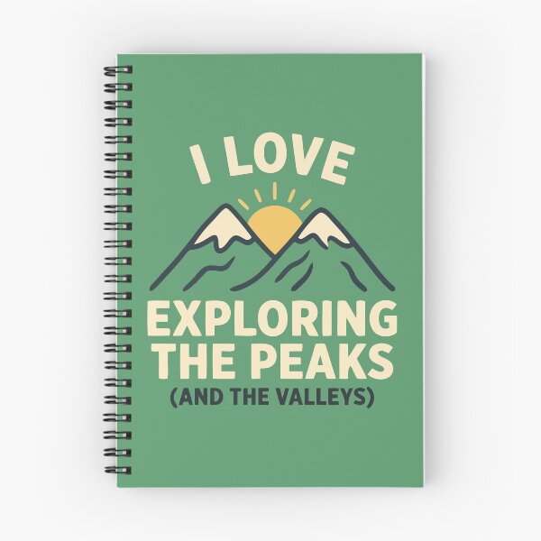 Item preview, I Love Exploring The Peaks And The Valleys Outdoor designed and sold by Amir Faysal.