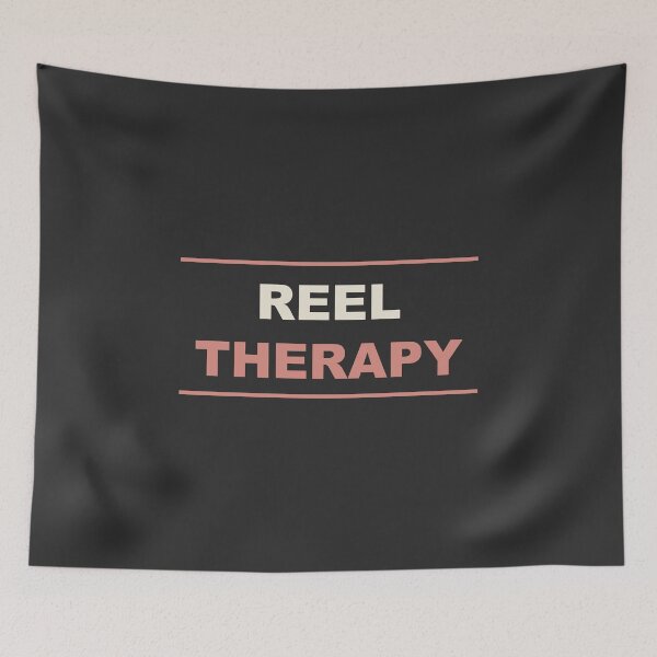Item preview, Reel Therapy - Funny Fishing designed and sold by RetroThreadWorks.