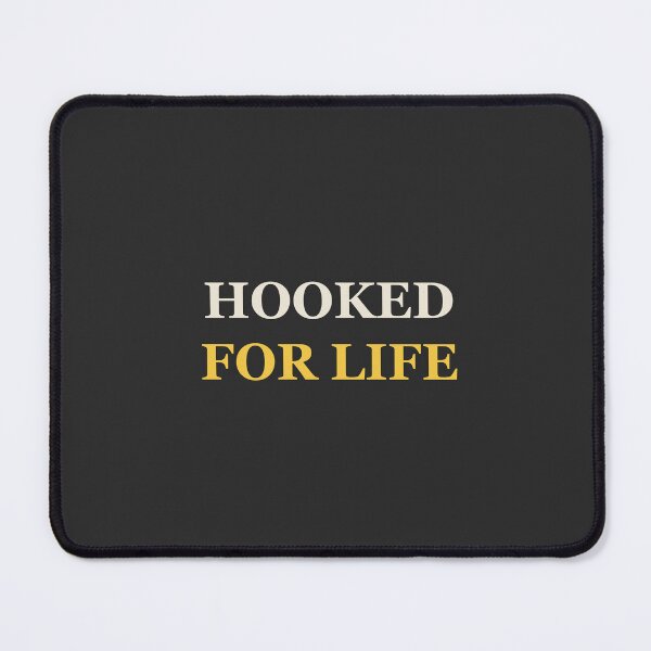 Item preview, Hooked For Life - Funny Fishing designed and sold by RetroThreadWorks.