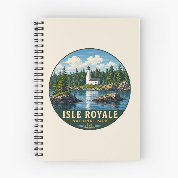 Item preview, Isle Royale National Park Retro Wilderness designed and sold by Gideon Emmerich.