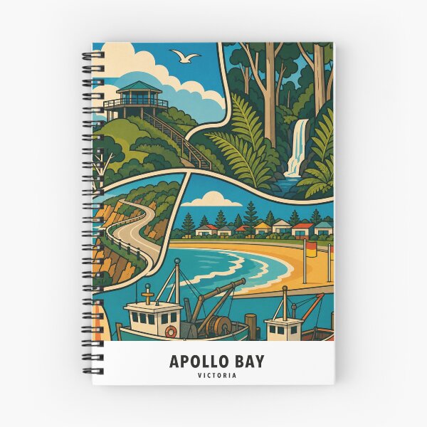 Item preview, Apollo Bay Harbour Great Ocean Road Collage designed and sold by Print My Town.