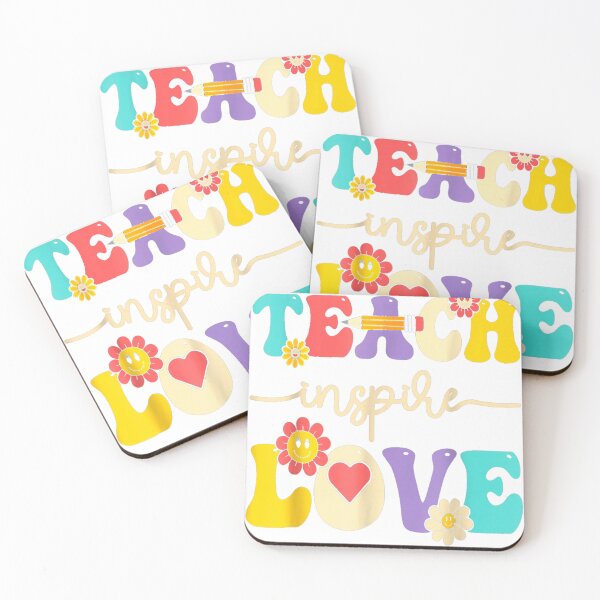Item preview, Groovy Teach Inspire Love Preschool Back To School Teacher designed and sold by Balggonech.
